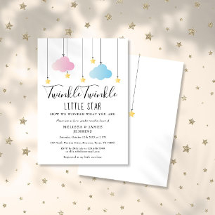 Twinkle Twinkle Little Star Geschlechtsenthüllungs Einladung