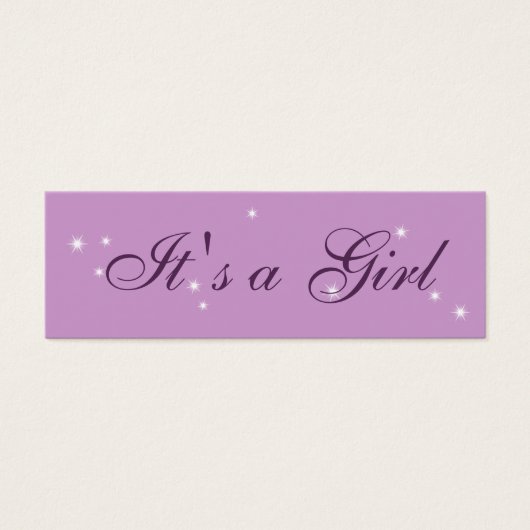 Twinkle Twinkle Little Star Gift Tag in purple (Vorderseite)