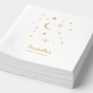 Twinkle Twinkle Little Star Gold Baby Dusche Servietten Mit Folie