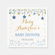 Twinkle Twinkle Little Star Gold Blue Sparkle Baby