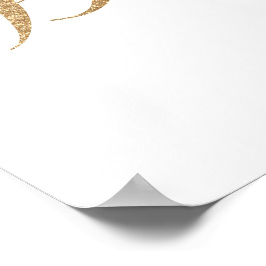 Twinkle Twinkle Little Star Gold Hintergrundposter Poster (Ecke)