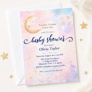 Twinkle Twinkle Little Star Himmlische Babyparty Einladung