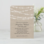 Twinkle Twinkle Little Star Invite auf Light Burla Einladung (Stehend Vorderseite)