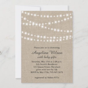 Twinkle Twinkle Little Star Invite auf Light Burla Einladung