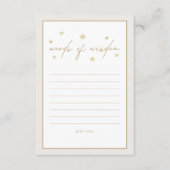 Twinkle Twinkle Little Star Ivory Baby Dusche Hinweiskarte (Vorderseite)