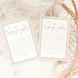 Twinkle Twinkle Little Star Ivory Baby Dusche Hinweiskarte