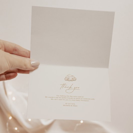 Twinkle Twinkle Little Star Ivory Dankeskarte