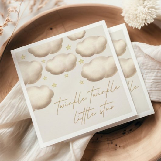 Twinkle Twinkle Little Star Ivory Serviette
