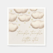 Twinkle Twinkle Little Star Ivory Serviette (Vorderseite)