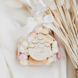 Twinkle Twinkle Little Star Ivory Vielen Dank Runder Aufkleber