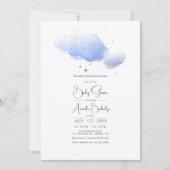 "Twinkle Twinkle Little Star" Kinderdusche Einladung (Vorderseite)