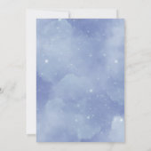 "Twinkle Twinkle Little Star" Kinderdusche Einladung (Rückseite)