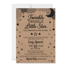Twinkle Twinkle Little Star Kraft Baby Dusche