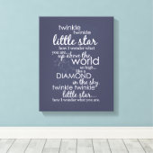 Twinkle Twinkle Little Star Leinwanddruck (Insitu (Holzboden))