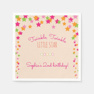 Twinkle Twinkle Little Star Mädchen-Geburtstag Serviette
