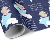 Twinkle, Twinkle Little Star - Mädchen Geschenkpapier (Rolleneckpunkt)