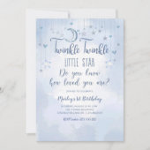 Twinkle Twinkle Little Star Magical Birthday Einladung (Vorderseite)
