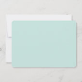 Twinkle Twinkle Little Star Mint Baby Sprinkle Einladung (Rückseite)