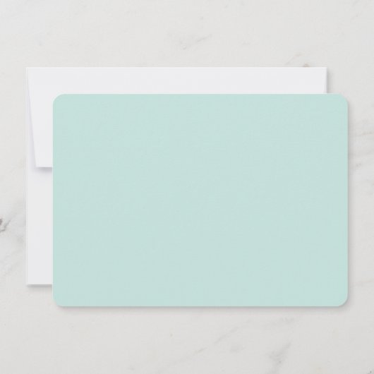 Twinkle Twinkle Little Star Mint Baby Sprinkle Einladung (Rückseite)