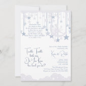 Twinkle Twinkle Little Star Moon Baby Sprinkle Einladung (Vorderseite)