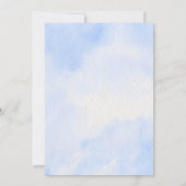 Twinkle Twinkle Little Star Moon Cloud Baby Dusche Einladung (Rückseite)