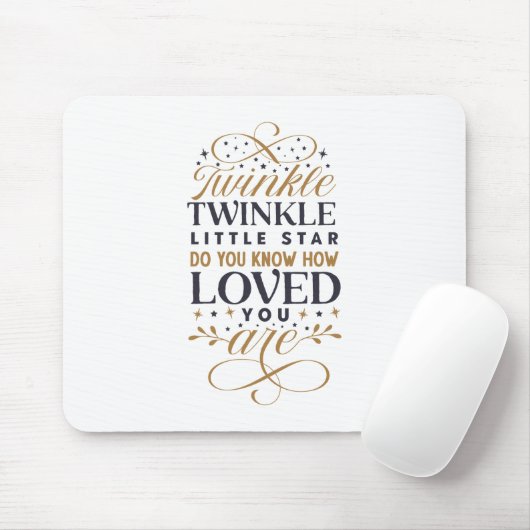 Twinkle Twinkle Little Star Mousepad (Mit Mouse)