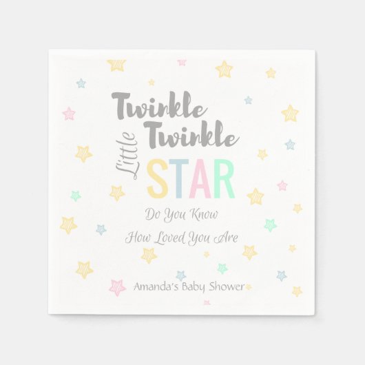 Twinkle Twinkle Little Star - Napkins Serviette (Vorderseite)