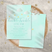 Twinkle Twinkle Little Star Neutral Baby Dusche Einladung