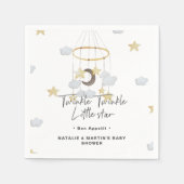 Twinkle Twinkle Little Star Neutral Baby Dusche Serviette (Vorderseite)