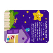 Twinkle Twinkle Little Star Nursery Rhyme Magnet (Horizontal)