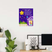 Twinkle Twinkle Little Star Nursery Rhyme Poster (Heimbüro)