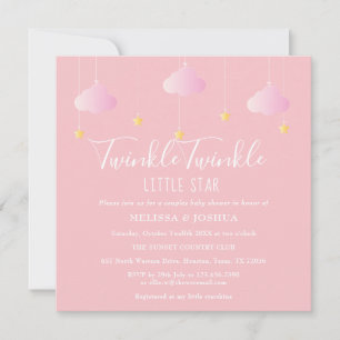 Twinkle Twinkle Little Star Paare-Baby-Party Einladung