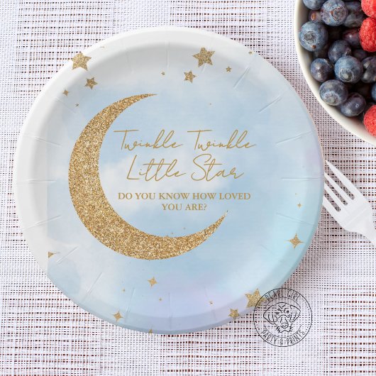 Twinkle Twinkle Little Star Papierplatte Pappteller