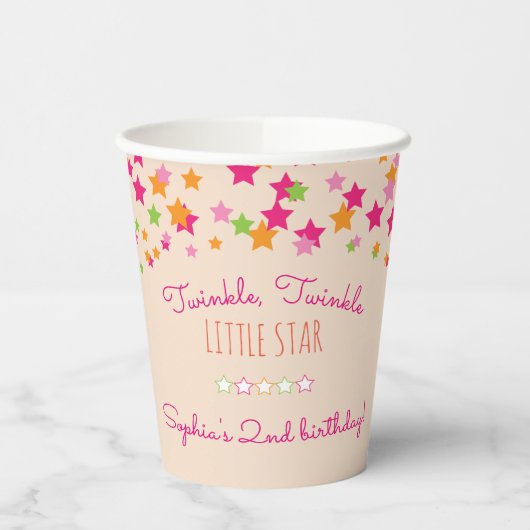 Twinkle Twinkle Little Star Pappbecher (Links)