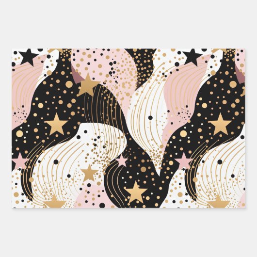 Twinkle Twinkle Little Star Pattern Geschenkpapier Set (Vorderseite 3)
