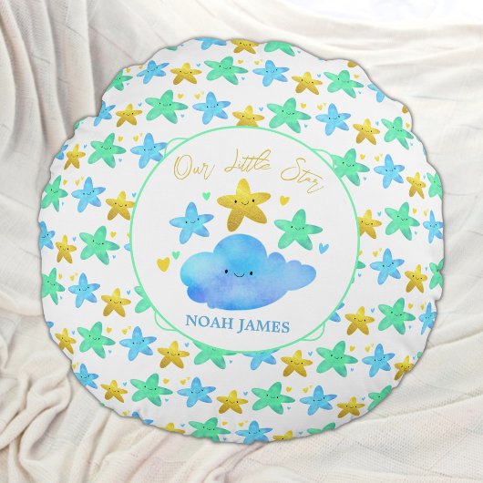 Twinkle Twinkle Little Star Personalisiert Baby Rundes Kissen