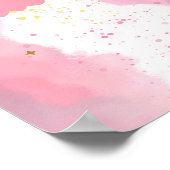 Twinkle Twinkle Little Star Pink Blank DIY Poster (Ecke)