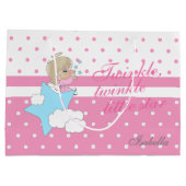 Twinkle, Twinkle Little Star - Pink Große Geschenktüte (Rückseite)