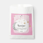 Twinkle Twinkle Little Star Pink Watercolor Splash Geschenktütchen (Vorderseite)
