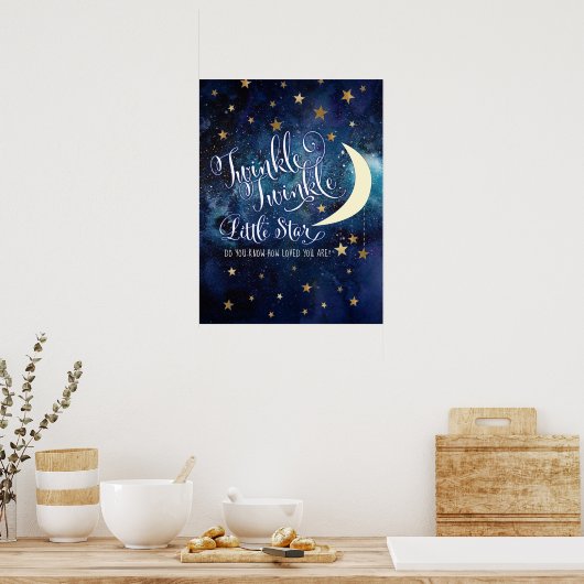 Twinkle Twinkle Little Star Poster (Küche)