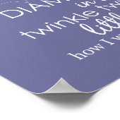 Twinkle Twinkle Little Star Poster (Ecke)