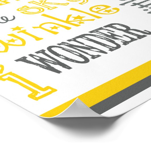 Twinkle Twinkle Little Star Poster (Ecke)