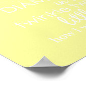 Twinkle Twinkle Little Star Poster (Ecke)