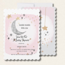 Twinkle Twinkle Little Star Rosa Wasserfarbe