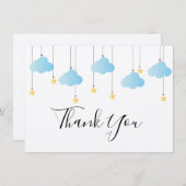 Twinkle Twinkle Little Star Rustic Boho Dankeskarte (Vorne/Hinten)