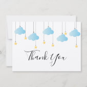 Twinkle Twinkle Little Star Rustic Boho Dankeskarte (Vorderseite)