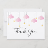 Twinkle Twinkle Little Star Rustic Boho Dankeskarte (Vorderseite)