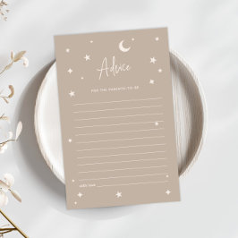 Twinkle Twinkle Little Star Shower Advice Card