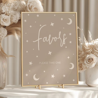Twinkle Twinkle Little Star Shower Favors Poster