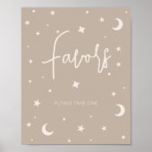 Twinkle Twinkle Little Star Shower Favors Poster (Vorne)